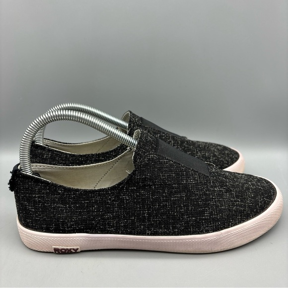 Roxy Rocco Sneakers Women's Size 8.5 Black Slip On - Picture 4 of 11